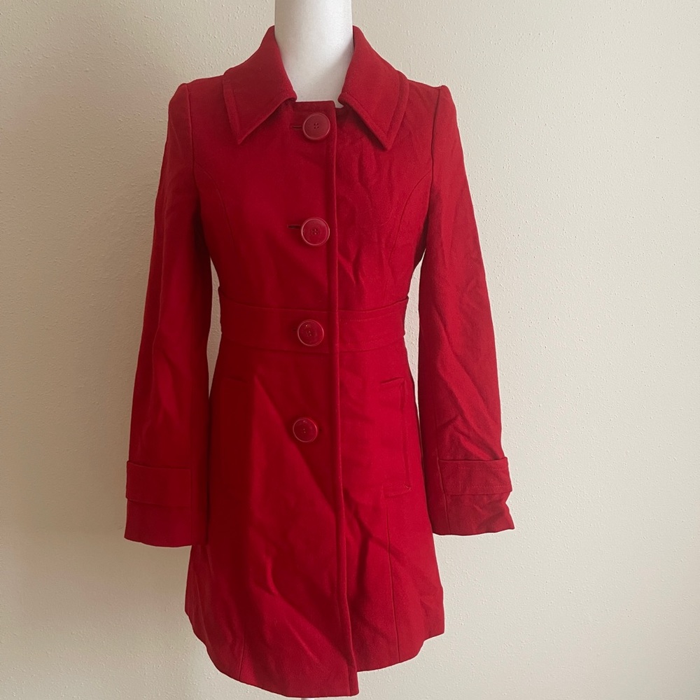 The impeccable pig Women Red Wool Coat